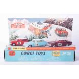 Corgi Toys gift set number 38, Rally Monte Carlo, boxed.