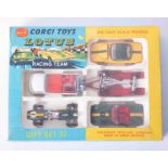 Corgi Toys gift set 37, Lotus Racing Team, boxed.