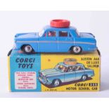 Corgi Toys 255 Motor School car, left hand drive, boxed.