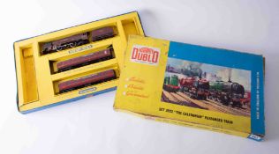 Hornby Dublo set 2022 The Caledonian two rail set, boxed (lacks track).