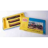 Hornby Dublo set 2022 The Caledonian two rail set, boxed (lacks track).