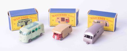 Matchbox Series three models 23, 34 and 35, (3), all boxed.