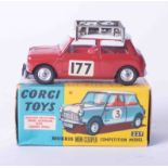 Corgi Toys 339 Mini Cooper competition model, boxed.