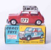 Corgi Toys 339 Mini Cooper competition model, boxed.