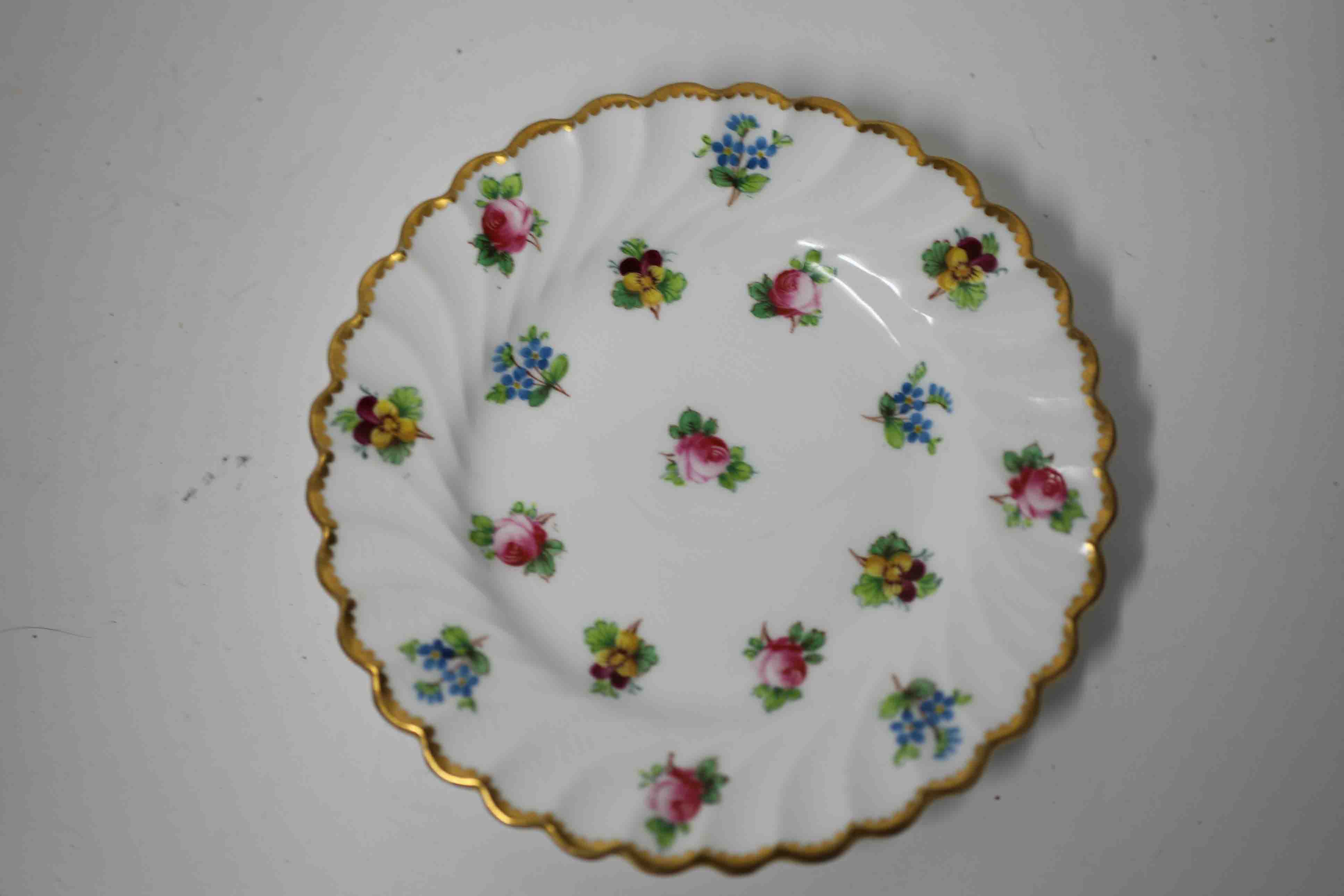 A Minton's part porcelain and floral decorated teapot & tea for one service, Staffordshire porcelain - Image 6 of 12