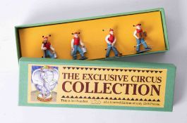 Steve Flowers models, a limited edition Circus Collection, four figures, boxed.