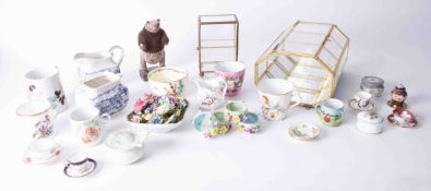 An assortment of various chinaware's and ornaments including miniatures, Crown Staffordshire