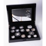The Royal Mint, boxed as new 2011 UK silver proof coin set number 0093.