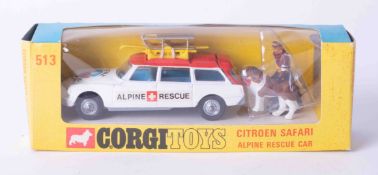 Corgi Toys 513 Citroen Safari Alpine Rescue, boxed.