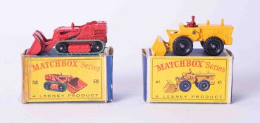 Matchbox Series Lesney 43 and 58, boxed.