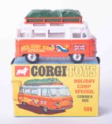Corgi Toys 508 Holiday Camp Special bus, boxed.