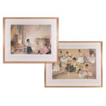 Russell Flint, two limited edition prints each from an edition of 850 with embossed seal, each