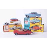 Corgi Toys three models, 263 Rambler Sports Fastback, 430 Bermuda Taxi and 252 Rover 2000, all