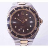Omega, a gents Seamaster Professional 200m, 18ct yellow gold & stainless steel wristwatch, with