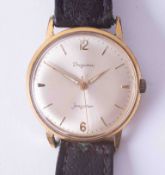 Dugena, 1960's gilt cased gent's wristwatch.