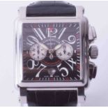 Franck Muller, a gentleman's luxury Swiss, stainless steel, Conquistador Cortez wristwatch