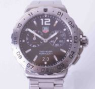 Tag Heuer, a gents stainless steel Formula 1 wristwatch, model number WAU111A, serial number WEZ8012