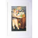 Beryl Cook (1926-2008) 'Drinkies' limited edition print 313/650, 46cm x 27cm, framed and glazed,