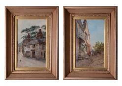 Henry Martin (1835-1908), pair of signed oils, indistinctly titled 'Looe' and 'Hooe?', 30cm x