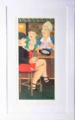 Beryl Cook (1926-2008) 'Last Gasp' limited edition print 604/650, 50cm x 21cm, framed and glazed,