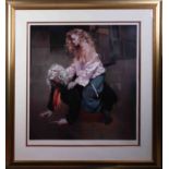 Robert Lenkiewicz (1941-2002), 'Painter with Lisa - Aristotle Theme', signed artist proof