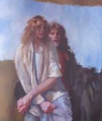 Robert Lenkiewicz (1941-2002) oil on canvas ‘Robert and Mary’ Project 18 The painter with Women.
