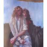 Robert Lenkiewicz (1941-2002) oil on canvas ‘Robert and Mary’ Project 18 The painter with Women.