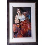 Robert Lenkiewicz (1941-2002) 'Esther with Silver Locket', signed limited edition print 412/500,