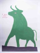 David Shrigley (b.1968), poster 'I Will Not Fight', unsigned exhibition poster, 80cm x 60cm,