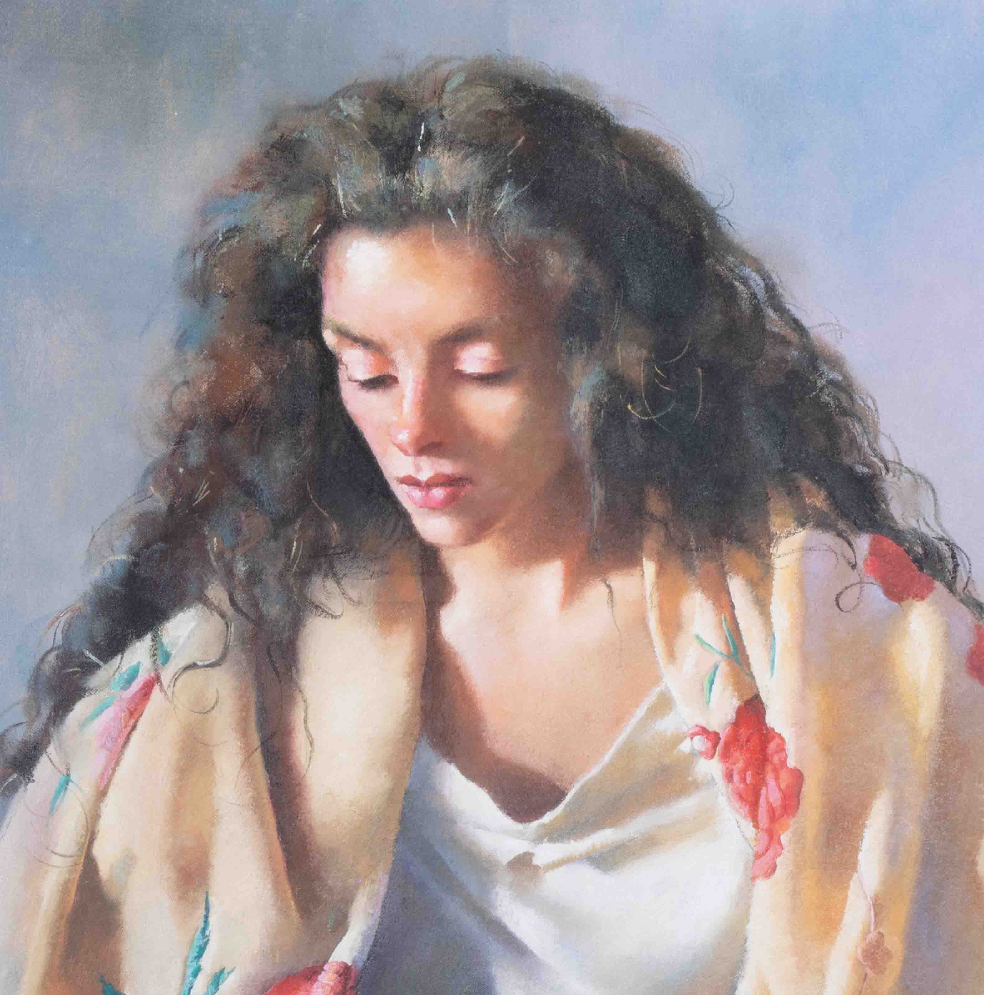 Robert Lenkiewicz (1941-2002) 'Study of Anna', signed limited edition print 53/750, framed and - Image 2 of 2