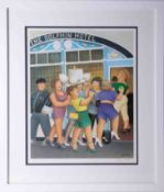 Beryl Cook (1926-2008) 'Hen Night' limited edition signed print, 39cm x 49cm, framed and glazed.