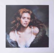 Robert Lenkiewicz (1941-2002) 'Faraday', signed limited edition print 186/395, 39cm x 39cm,