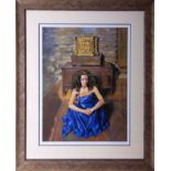 Robert Lenkiewicz (1941-2002) 'Anna Seated', signed limited edition print 84/475, 53cm x 39cm,