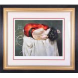 Robert Lenkiewicz (1941-2002) 'Esther Rear View', signed limited edition print 174/250, framed and