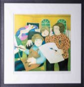 Beryl Cook (1926-2008) 'The Art Class' 1979 stamped edition Fine Art Guild, signed, 42cm x 42cm,