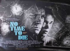 James Bond Poster, 'No Time To Die' April 2020 'Gunshots' Daniel Craig Quad, mint condition.