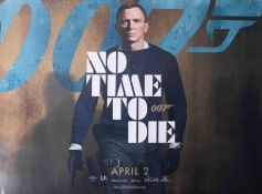 James Bond Poster, 'No Time To Die' 02 April 2020, Daniel Craig Quad, mint condition.
