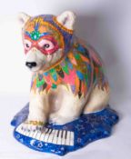 An 'Elton John' Bear, height 67cm, fibreglass. This bear is being sold on behalf of Plymouth