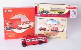 Corgi, 70th Anniversary Premier Omnibus set, Corgi limited edition 'Slumberland Beds' etc, boxed.