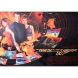 James Bond Poster, Three 'The World Is Not Enough' 1999 UK original, 60cm x 85cm, 68cm x 102cm,