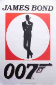 James Bond Poster, James Bond 007 silhouette poster 1999, United Artists Ltd, 100cm x 65cm, mint.