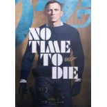 James Bond Poster, 'No Time To Die' 02 April 2020, Daniel Craig one sheet, mint condition.