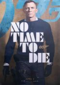 James Bond Poster, 'No Time To Die' 02 April 2020, Daniel Craig one sheet, mint condition.