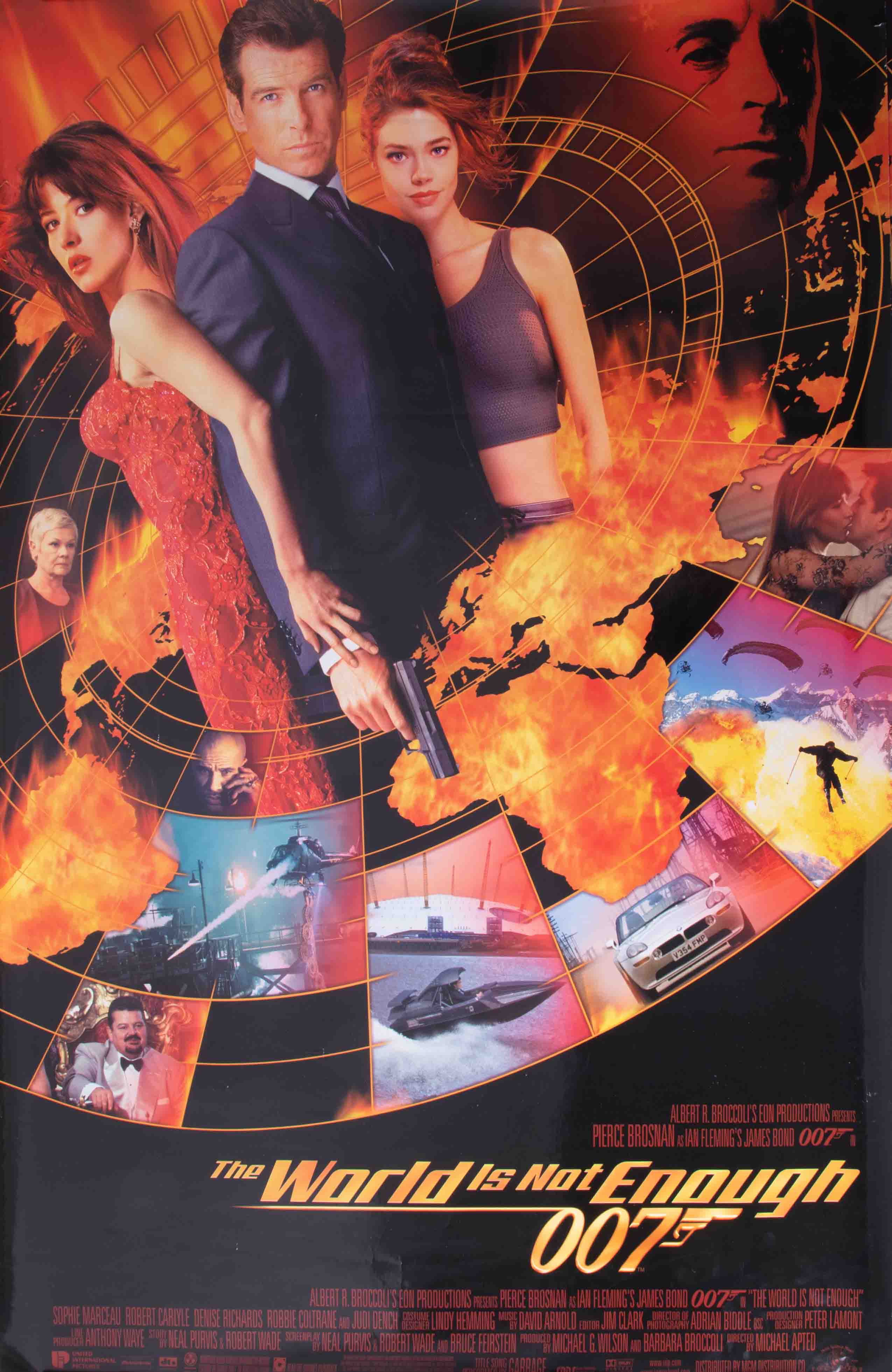 James Bond Poster, Three 'The World Is Not Enough' 1999 UK original, 60cm x 85cm, 68cm x 102cm, - Image 3 of 3