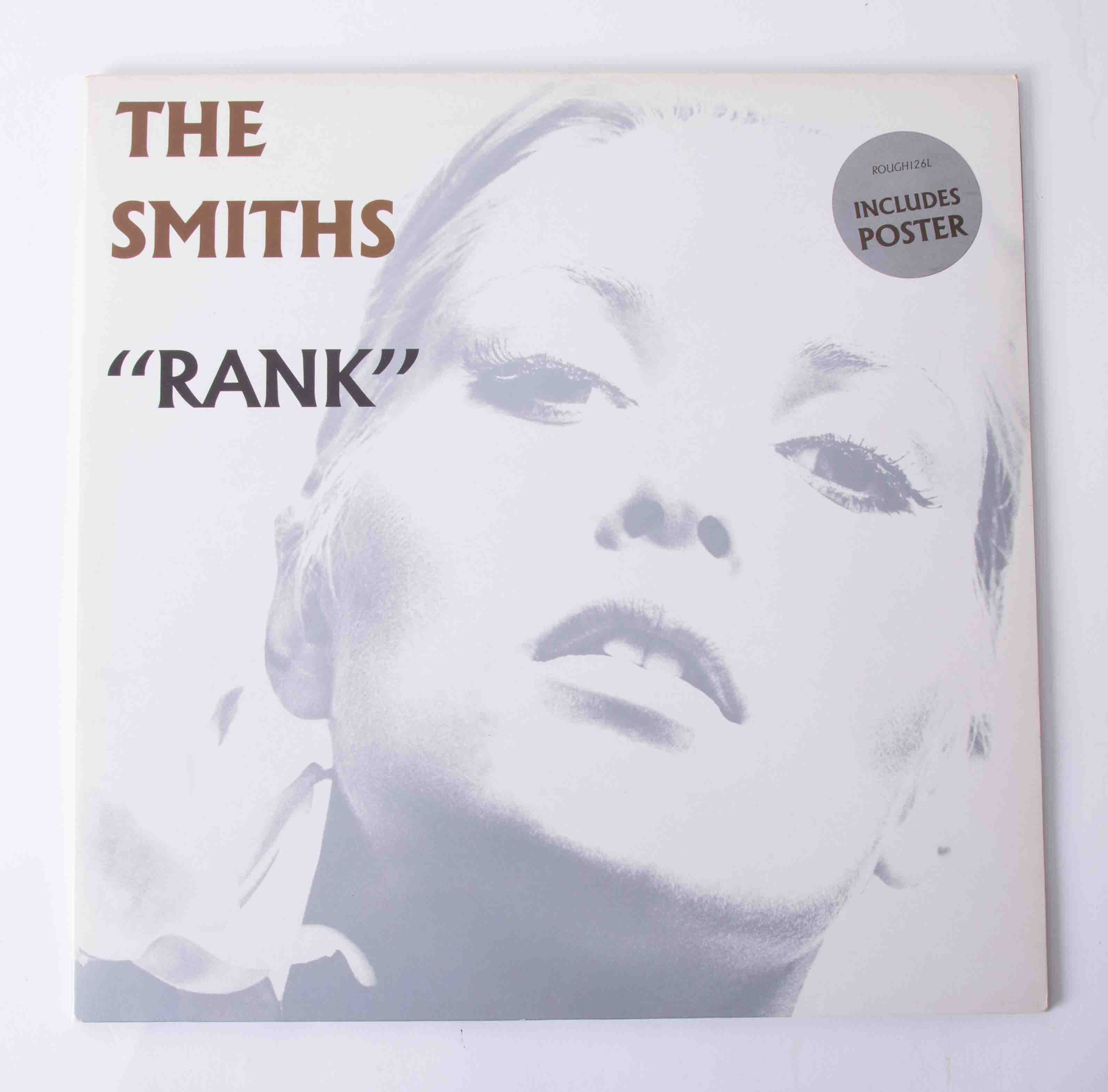 Vinyl LP The Smiths 'Rank' gatefold 1988 with original poster 'Rough' 126, original pressing, mint