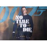 James Bond Poster, 'No Time To Die' 02 April 2020 Daniel Craig Quad, mint condition.