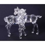 Swarovski Crystal Glass, 'Foals', boxed.