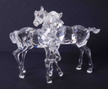 Swarovski Crystal Glass, 'Foals', boxed.