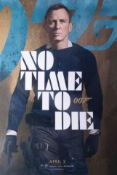 James Bond Poster, NO TIME TO DIE (2 April 2020) Daniel Craig ONE SHEET, 101cm x 69cm.
