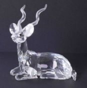 Swarovski Crystal Glass, Annual Edition 1994 Inspiration Africa 'The Kudu', boxed.